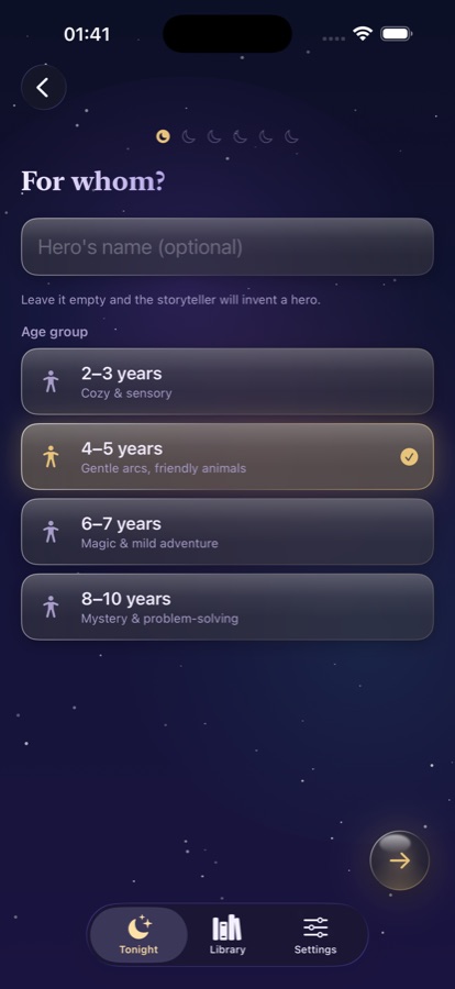Choosing the child, place and lesson